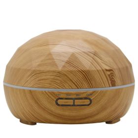 Ultrasonic aroma diffuser mute colorful night light (Option: Wood grain-UK)