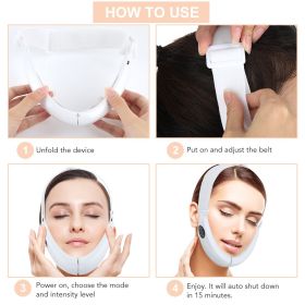 New Micro-current Color Light Beauty Face Slimming Instrument (Color: PINK)